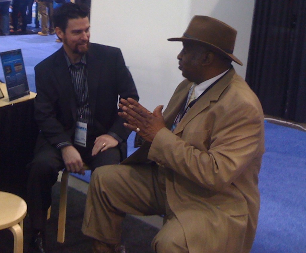 Cory Stück and Bernard Purdie at the NAMM show 2010